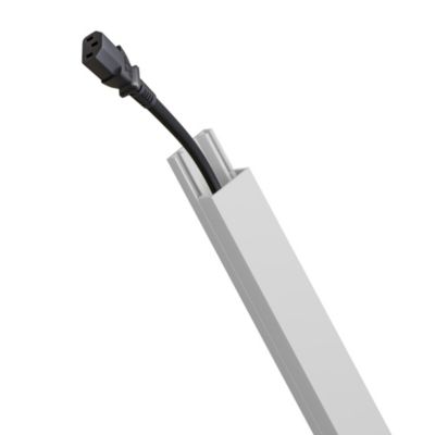 Goulotte électrique PVC 15x10 mm 2 m blanche EDO