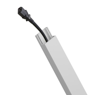 Goulotte électrique PVC 20x10 mm 2 m blanche EDO