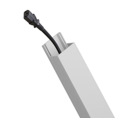 Goulotte électrique PVC 25x16 mm 2 m blanche EDO