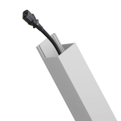 Goulotte électrique PVC 25x25 mm 2 m blanche EDO