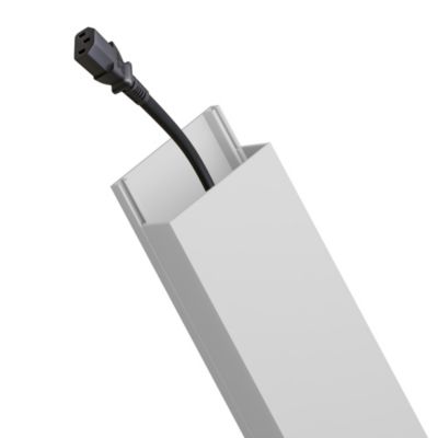 Goulotte électrique PVC 40x16 mm 2 m blanche EDO