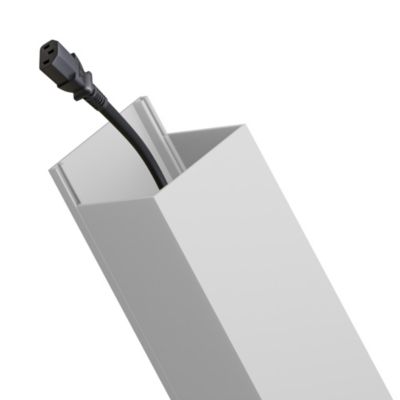Goulotte électrique PVC 40x40 mm 2 m blanche EDO