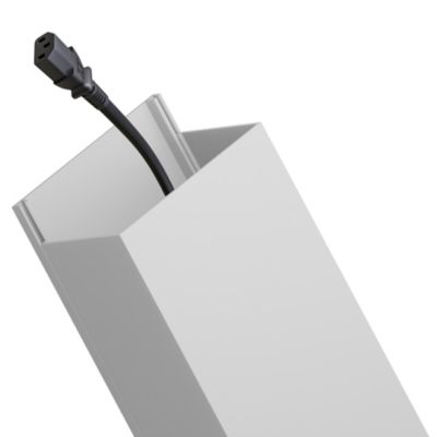 Goulotte électrique PVC 60x40 mm 2 m blanche EDO