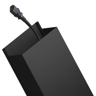 Goulotte électrique PVC 80x40 mm 2 m anthracite EDO