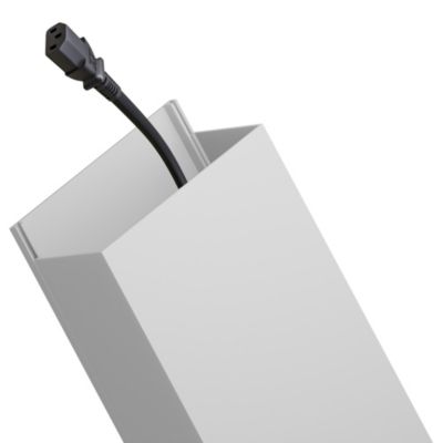 Goulotte électrique PVC 80x40 mm 2 m blanche EDO