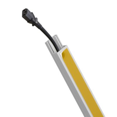 Goulotte électrique PVC autoadhésive 15x10 mm 2 m blanche EDO