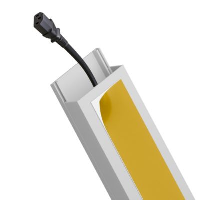 Goulotte électrique PVC autoadhésive 40x16 mm 2 m blanche EDO