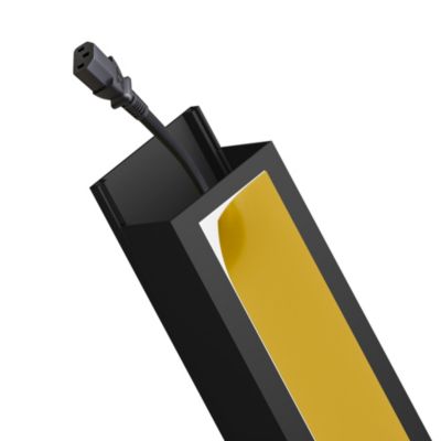 Goulotte électrique PVC autoadhésive 40x25 mm 2 m anthracite EDO
