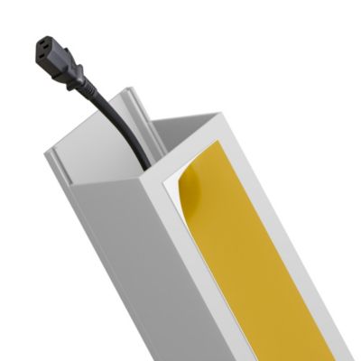 Goulotte électrique PVC autoadhésive 40x40 mm 2 m blanche EDO