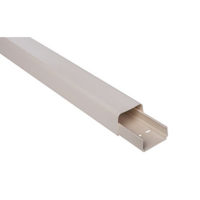 Goulotte plastique rigide - blanc crème RAL 9001