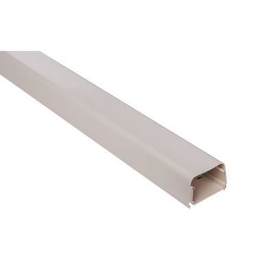 Goulotte plastique rigide - blanc crème RAL 9001