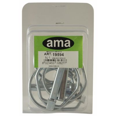 Goupille clips poire diam 8 sous blister (5 pièces)