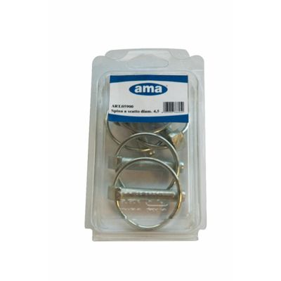 Goupille clips ronde diam 5 sous blister (5pcs)