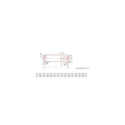 Goupille cylindrique taraudée brut DIN 7979 6X32 boîte de 25 - ULTIMA - GOUPCYLTAR6X32