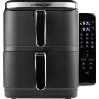 GourmetMaxx FryUp Vertical 15305 - Friteuse à air chaud double panier 10 L 2800 W