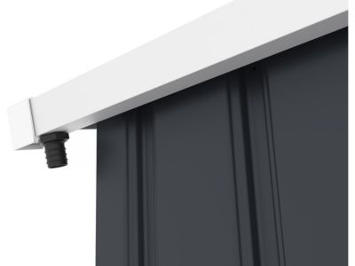 Gouttière pour abri de jardin en métal et garage de 13 à 18.5m2