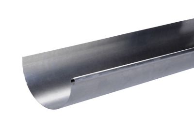 Gouttière zinc 1/2 Ø33 mm L.2 m métallique