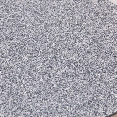 GRACY - Lot de 2 Tables Gigognes Plateaux Effet Granit Gris