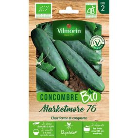 Graines de concombre bio variété "Marketmore 76" Vilmorin semis de mars à juin