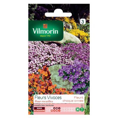 Graines de Fleurs en Mélange Vivaces pour Rocailles Vilmorin