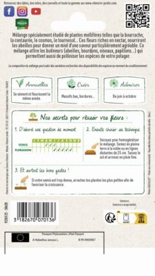 Graines de Fleurs Méllifères en Mélange