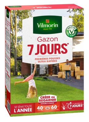 Graines de gazon 7 jours Vilmorin 1kg