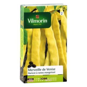 Graines de haricot variété "Merveille de Venise" Vilmorin semis d'avril à juillet