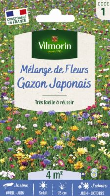 Graines de Mélange de Fleurs pour Gazon Japonais