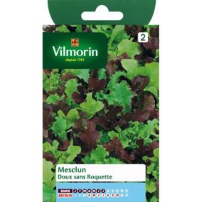 Graines de mesclun variété "Doux sans roquette" Vilmorin semis de janvier à juillet