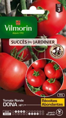 Graines de tomate variété "Dona HF1" Vilmorin semis de février à mai