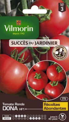 Graines de tomate variété "Dona HF1" Vilmorin semis de février à mai
