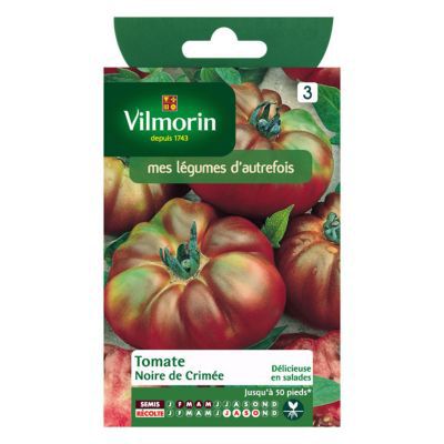 Graines de tomate variété "Noire de Crimée" Vilmorin semis de février à mai