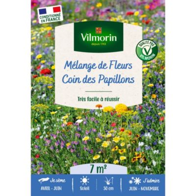 Graines mélange de fleurs coin des papillons Vilmorin