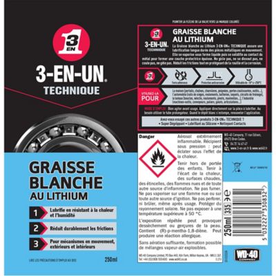 Lot De 5 Graisses Blanches Au Lithium 10g Avec Pinceaux – Lubrifiant Haute Température, Anti-usure, -20°C à 120°C