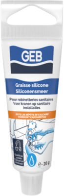 Graisse silicone pour robinetteries sanitaires Geb 20 g, en tube