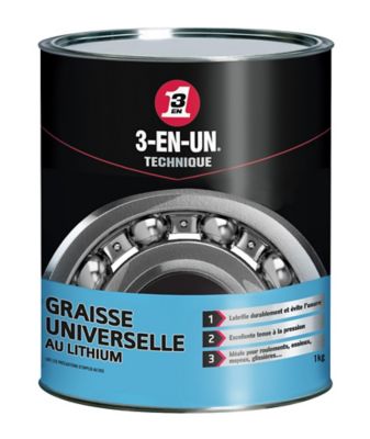 Graisse Universelle au Lithium 3-EN-UN TECHNIQUE Pot 1Kg