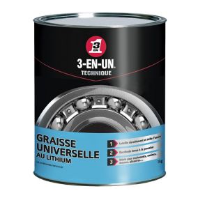 Graisse Universelle au Lithium 3-EN-UN TECHNIQUE Pot 1Kg