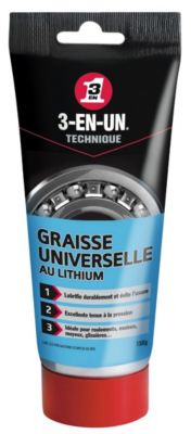 Graisse / Lubrifiant 3-EN-UN Technique Graisse Blanche au Lithium