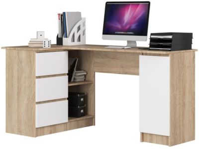Tiroir Sous Bureau OSteed 45,7 Cm - Rangement Métallique Avec Glissières Silencieuses, Blanc