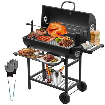 Grand camion barbecue, charbon de bois, avec grill à poulet