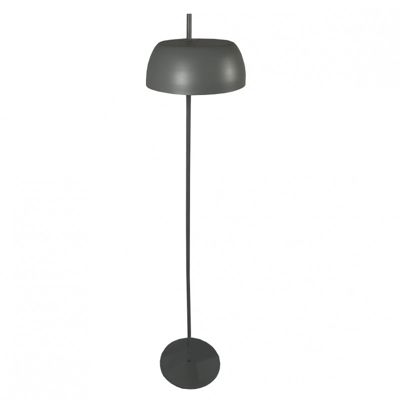 Grand lampadaire avec abat-jour en métal gris H146 cm - POLY 5560