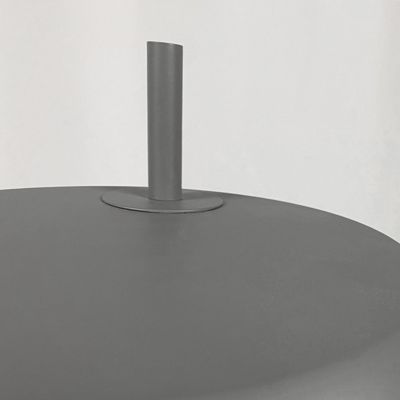 Grand lampadaire avec abat-jour en métal gris H146 cm - POLY 5560