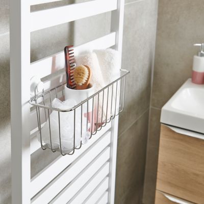 Grand panier filaire GoodHome Muromi pour sèche-serviettes