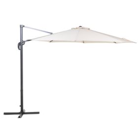 Grand parasol de Jardin beige clair 300 cm SAVONA