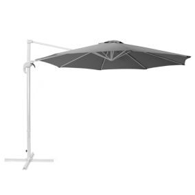 Grand parasol de jardin gris foncé 300 cm SAVONA