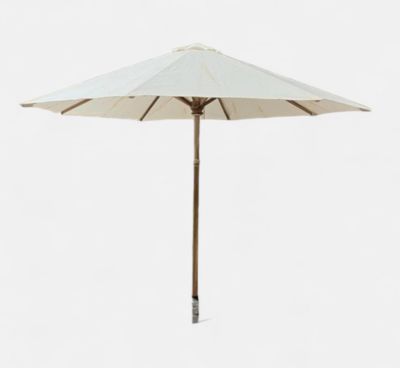 Grand parasol en teck de 300 cm