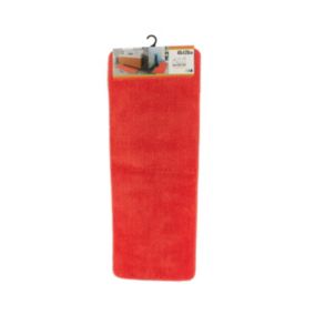 Grand Tapis de salle de bain Orange en Microfibre Confort et Doux 45 x 120 cm