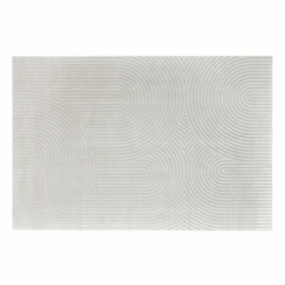 Grand tapis trait en relief (140x200 cm - Naturel)