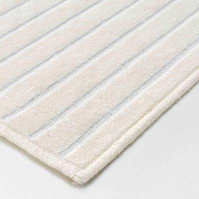 Grand tapis trait en relief (140x200 cm - Naturel)