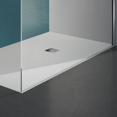 GRAND VERRE Paroi de douche en verre Extra-clair purifié 120x200 avec profilé mural en inox et barre extensible 73-120 cm